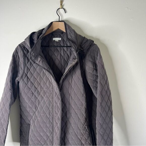 Garnet Hill Essential Quilted Car Coat Sz 14 - Picture 4 of 16